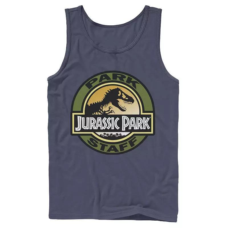 Men's Jurassic Park Staff Icon T-Rex Skeleton Tank Top, Size: Large, Black Product Image
