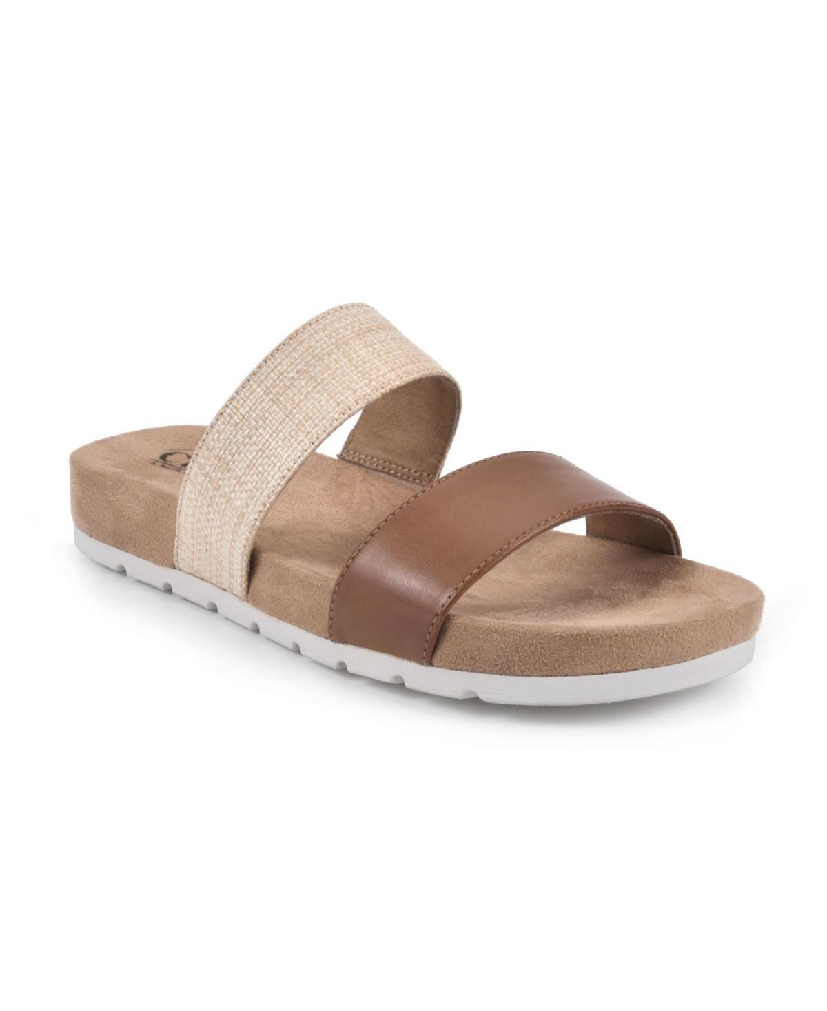 Cliffs by White Mountain Tahlie Women's Slide Sandals, Size: 8, White Es Print Product Image