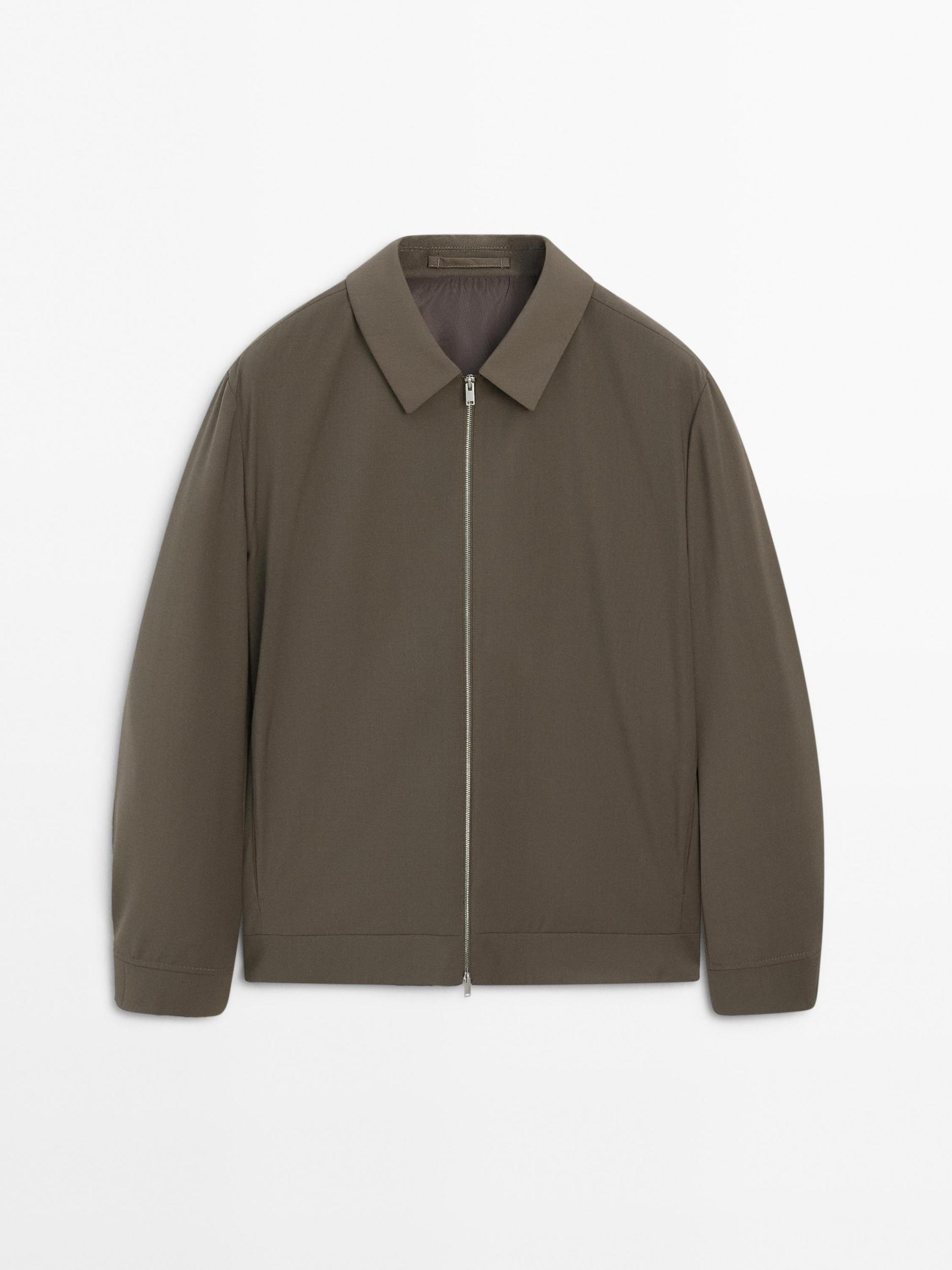 Total look wool blend jacket Product Image