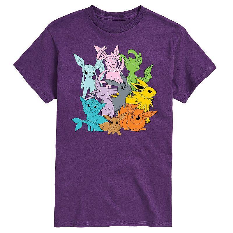 Big & Tall Pokemon Every Eeveelution Graphic Tee, Mens Product Image