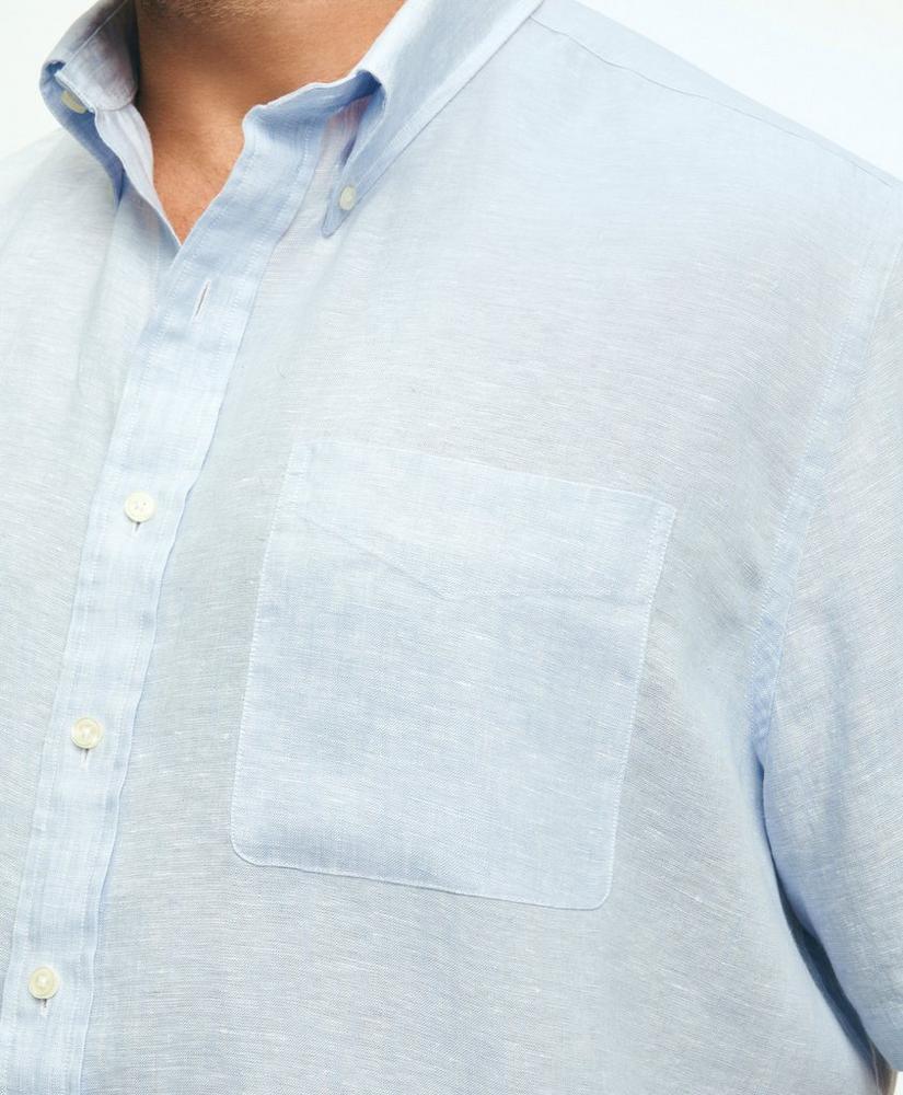 Big & Tall Sport Shirt,  Short-Sleeve Irish Linen Product Image