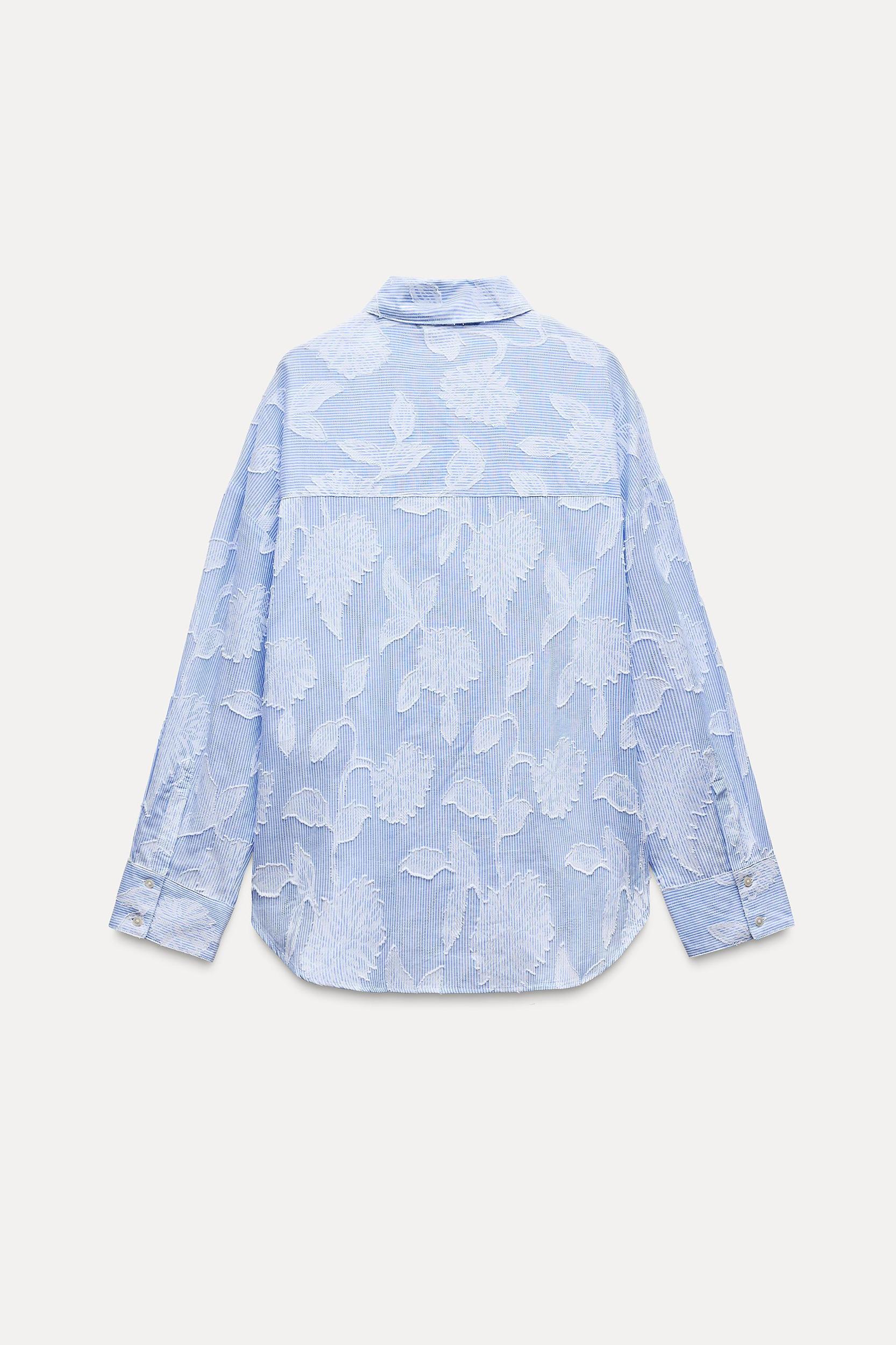 STRIPED SHIRT WITH EMBROIDERY Product Image