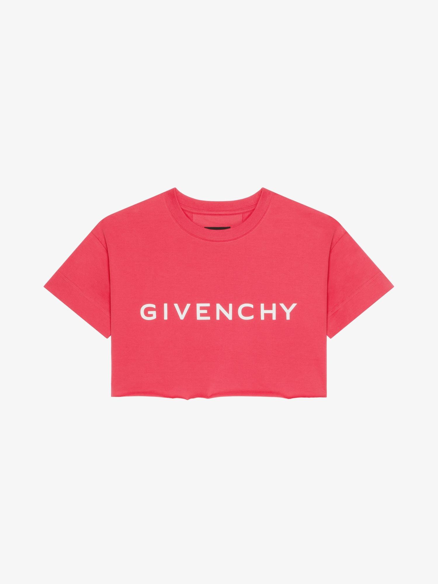 GIVENCHY Archetype cropped t-shirt in cotton Product Image
