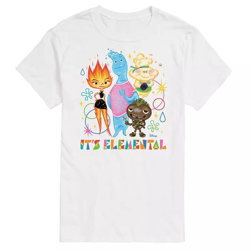 Disneys Elemental Big & Tall Its Elemental Graphic Tee, Mens Product Image