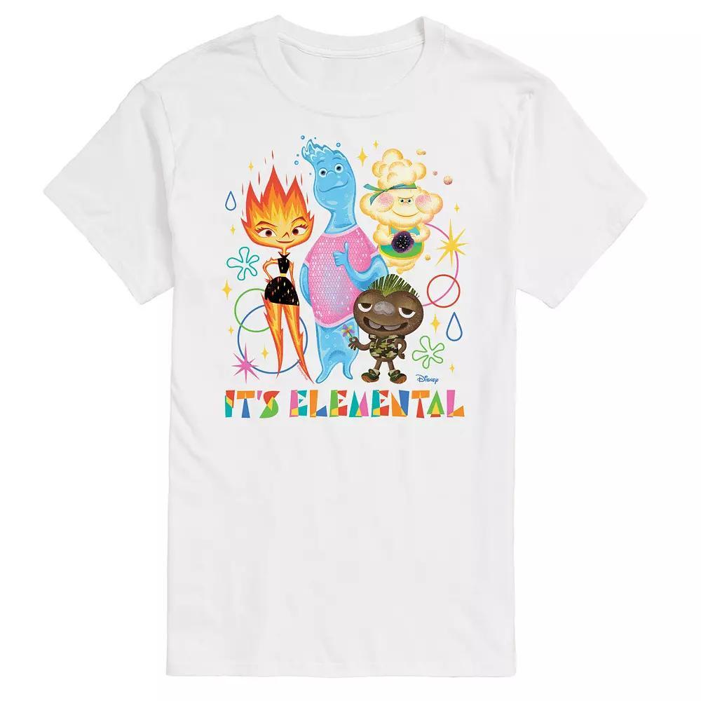 Disneys Elemental Big & Tall Its Elemental Graphic Tee, Mens Product Image