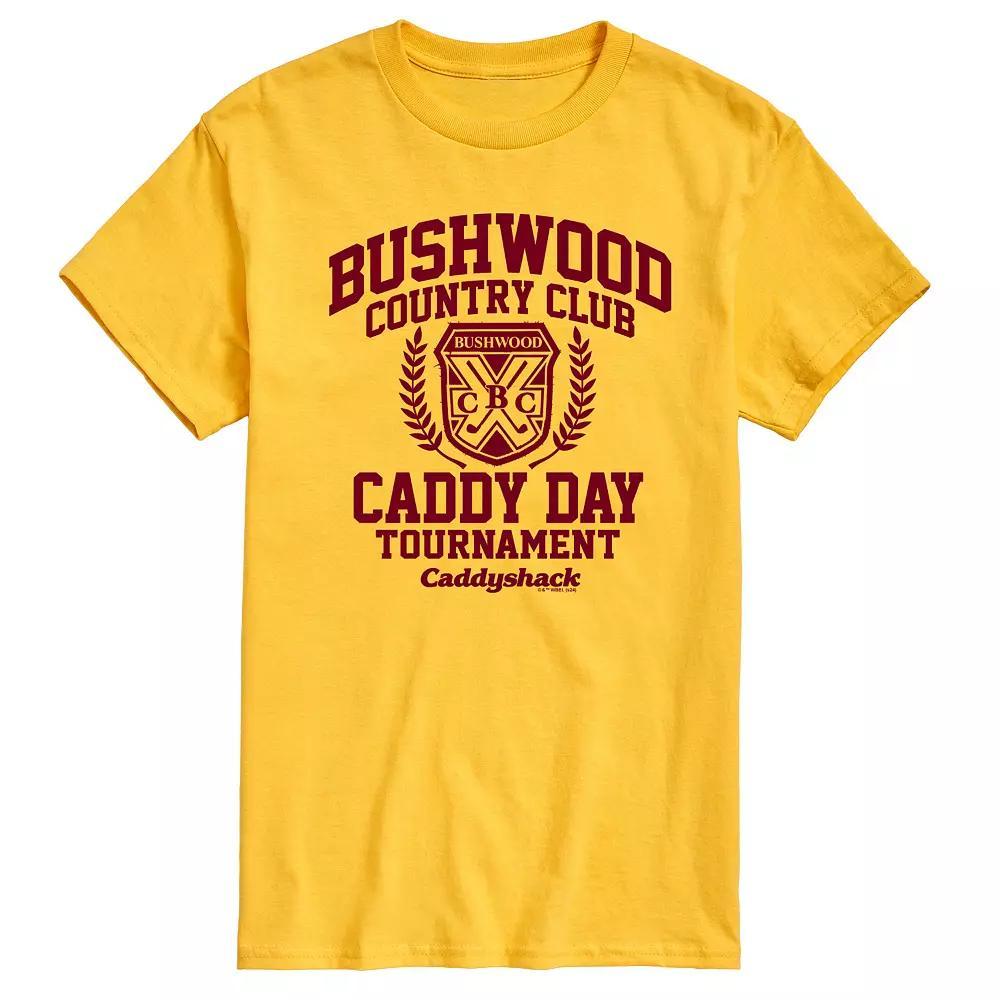 Men's Caddy Shack Bushwood Graphic Tee, Size: Small, Yellow Product Image