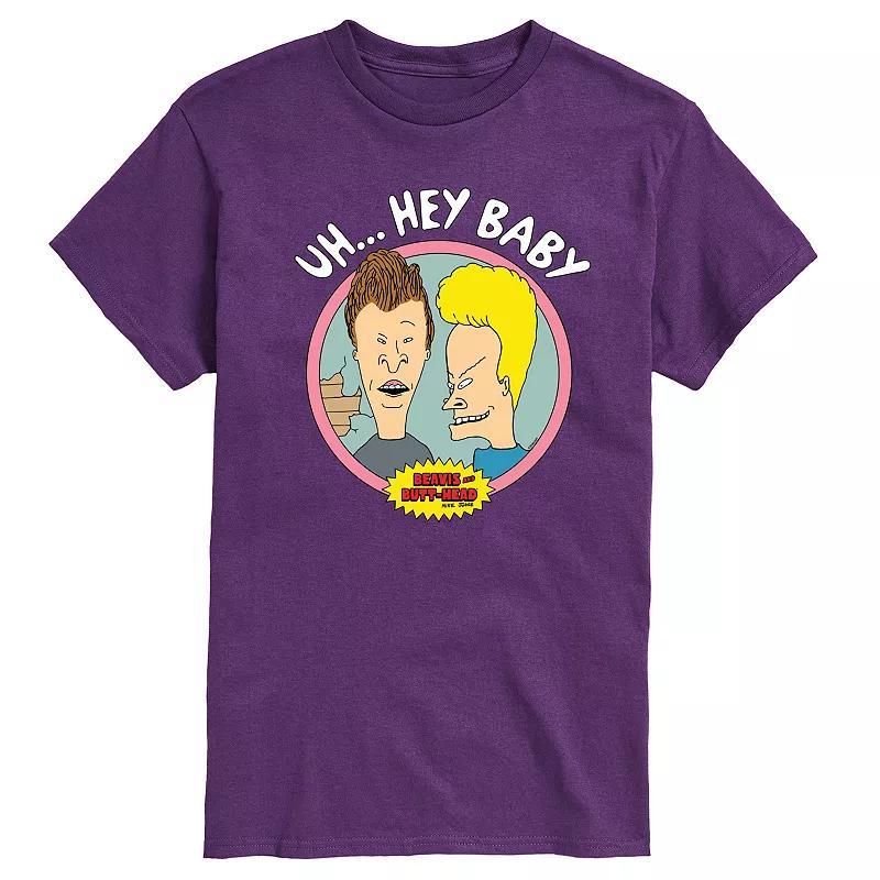 Mens Beavis & Butthead Uh... Hey Baby Graphic Tee Product Image