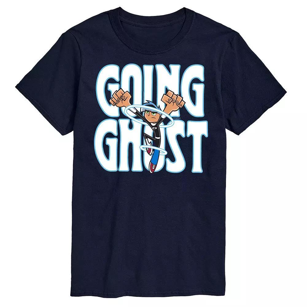 Big & Tall Danny Phantom Going Ghost Graphic Tee, Mens Blue Product Image