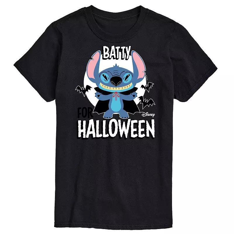 Disneys Lilo & Stitch Mens Batty For Halloween Tee Product Image