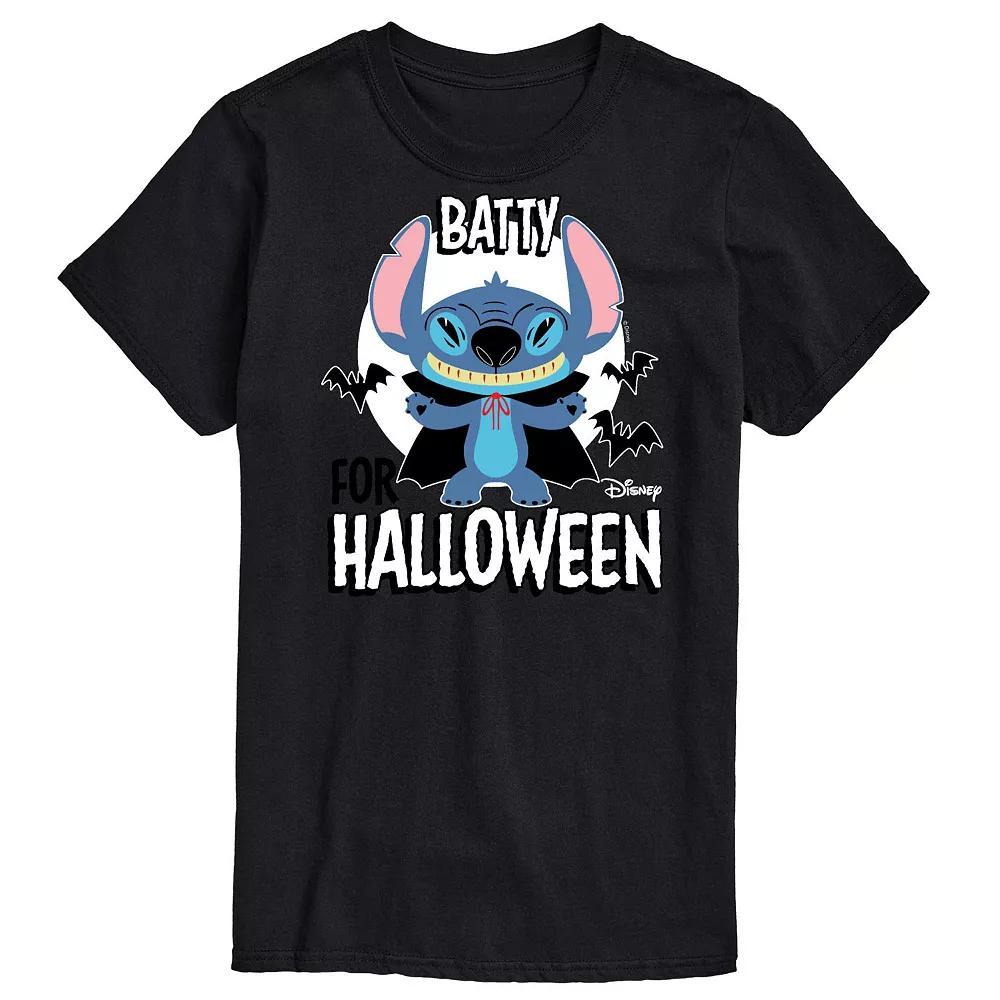 Disneys Lilo & Stitch Mens Batty For Halloween Tee Product Image