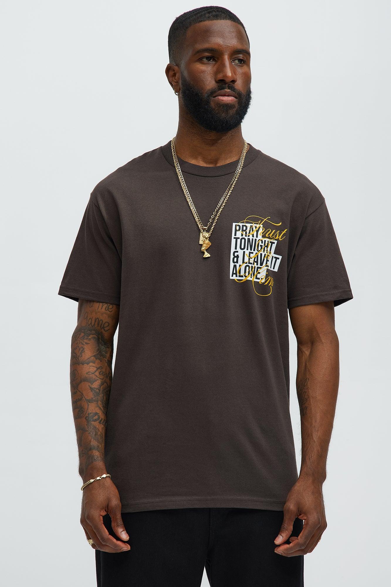 Trust In Him Short Sleeve Tee - Brown Product Image