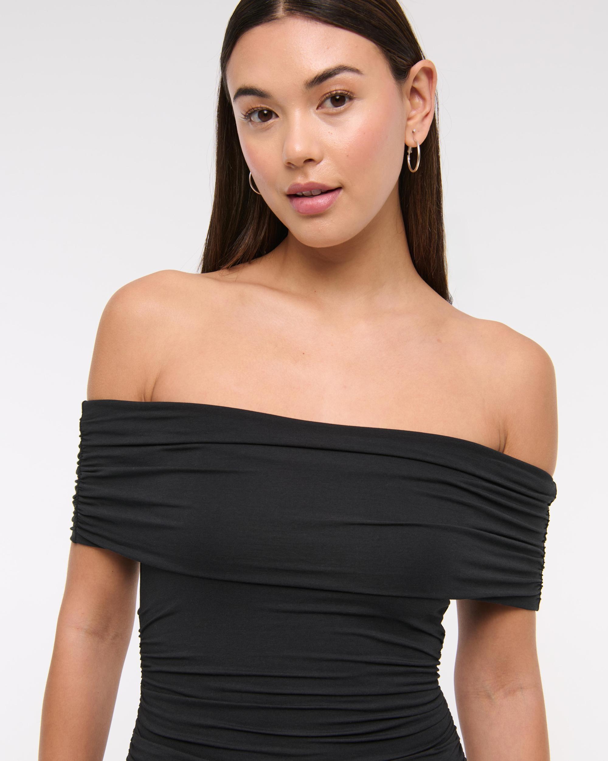 Off-The-Shoulder Knit Skort Product Image