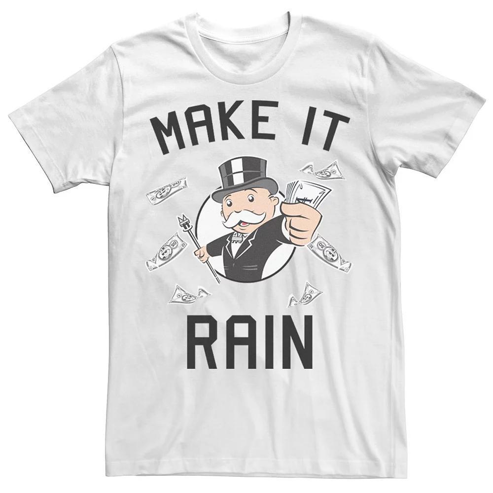 Men's Monopoly Make It Rain Tee, Size: Medium, White Product Image