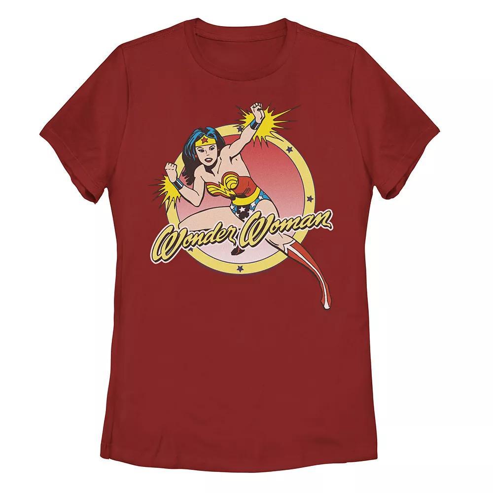 Juniors' DC Comics Wonder Woman Badge Logo Graphic Tee, Girl's, Size: Medium, Red Product Image