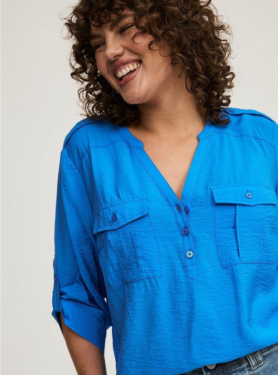 Harper 3/4 Sleeve Pullover Blouse Product Image