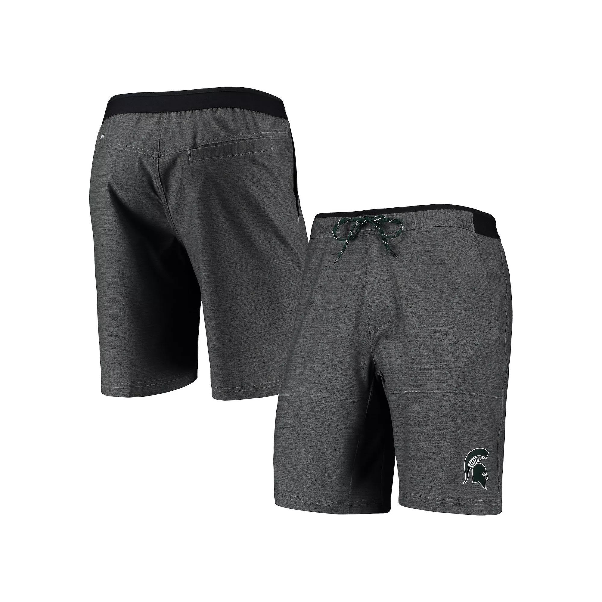 Men's Columbia Gray Michigan State Spartans Twisted Creek Omni-Shield Shorts, Size: Small, Grey Product Image