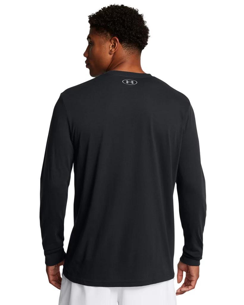 Men's UA Performance Cotton Collegiate Long Sleeve Product Image