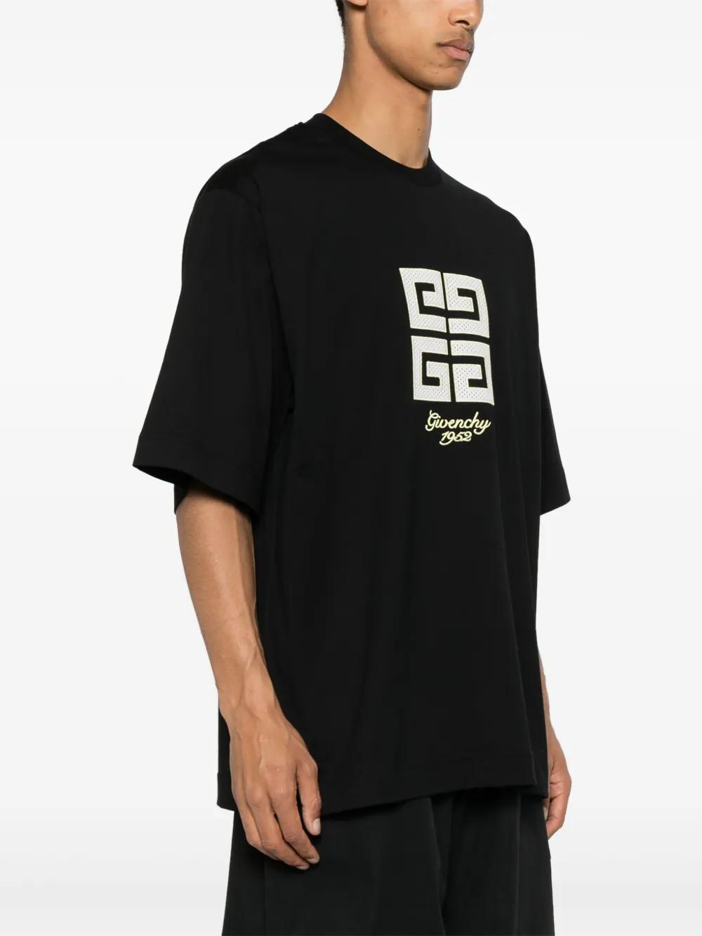 4G-motif cotton T-shirt Product Image