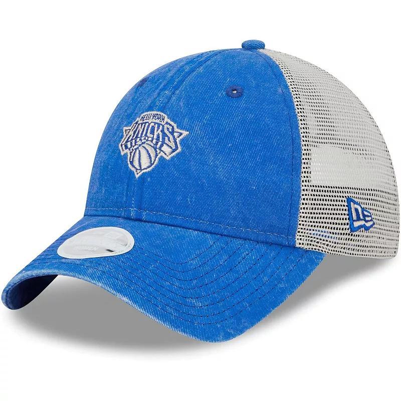 Womens New Era New York Knicks Micro Logo 9TWENTY Trucker Adjustable Hat Product Image