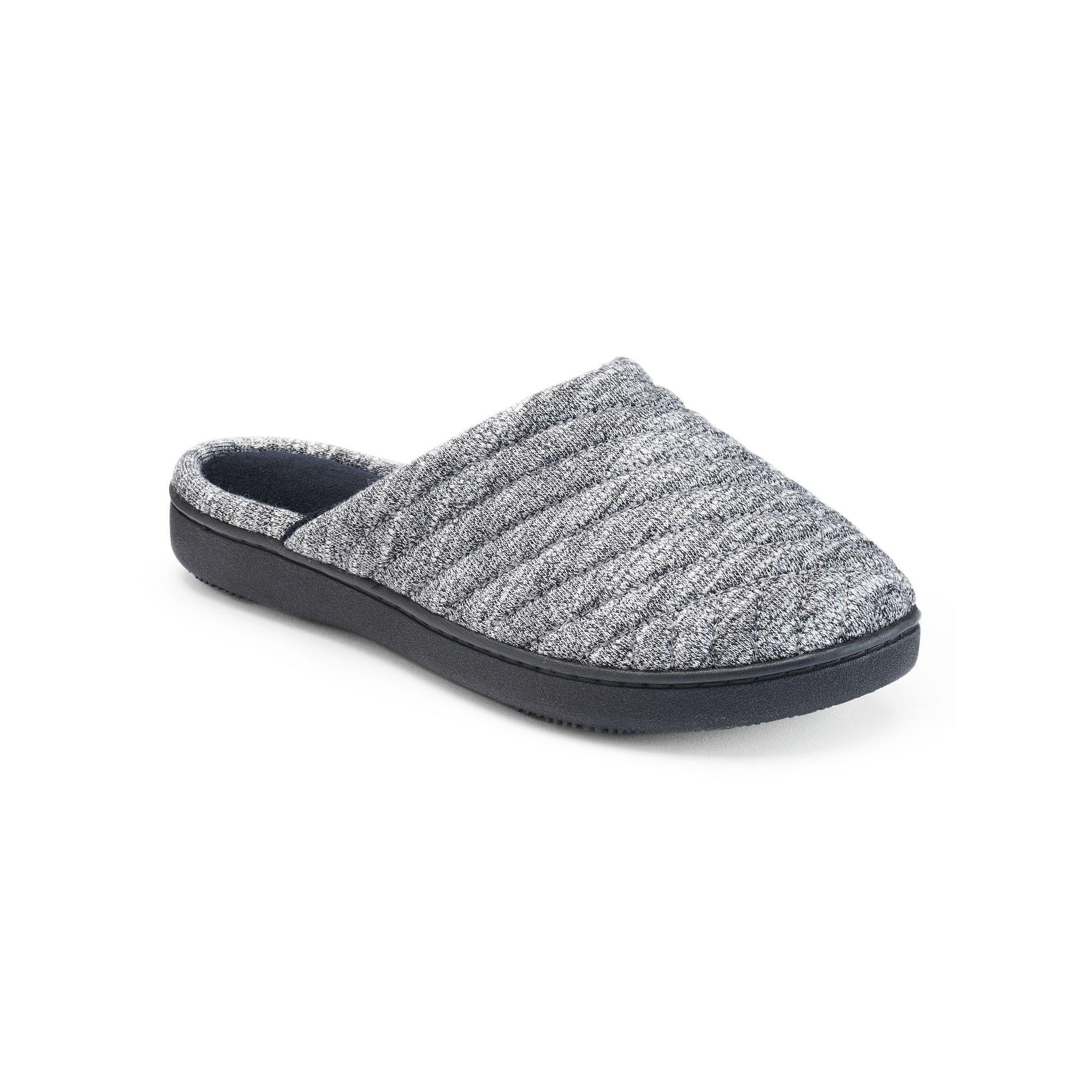 isotoner Andrea Space Knit Womens Clog Slippers Purple Product Image