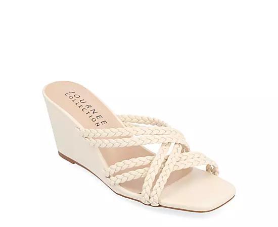 Journee Collection Womens Baylen Wedge Slip On Sandal Product Image