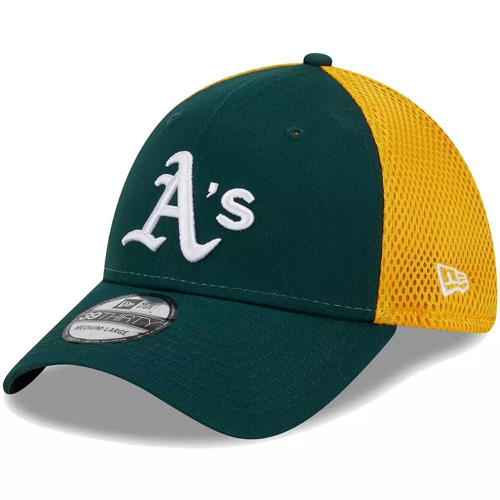 Men's New Era Green Oakland Athletics Team Neo 39THIRTY Flex Hat, Size: Medium/Large Product Image