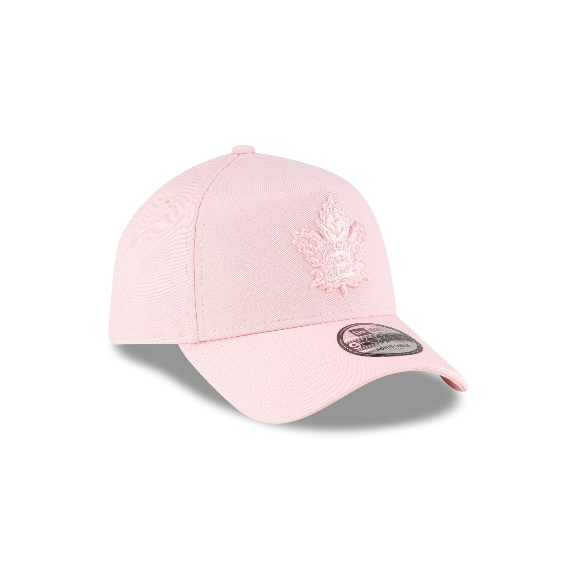 Toronto Maple Leafs Pink 9FORTY A-Frame Snapback Hat Male Product Image