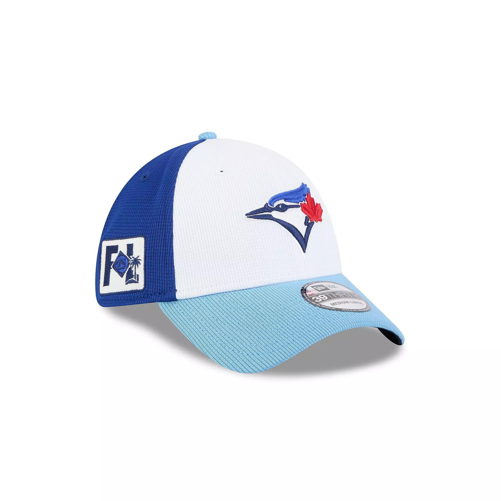 Men's New Era  White/Light Blue Toronto Blue Jays 2025 Spring Training 39THIRTY Flex Hat, Size: Small/Medium, Jay White Product Image