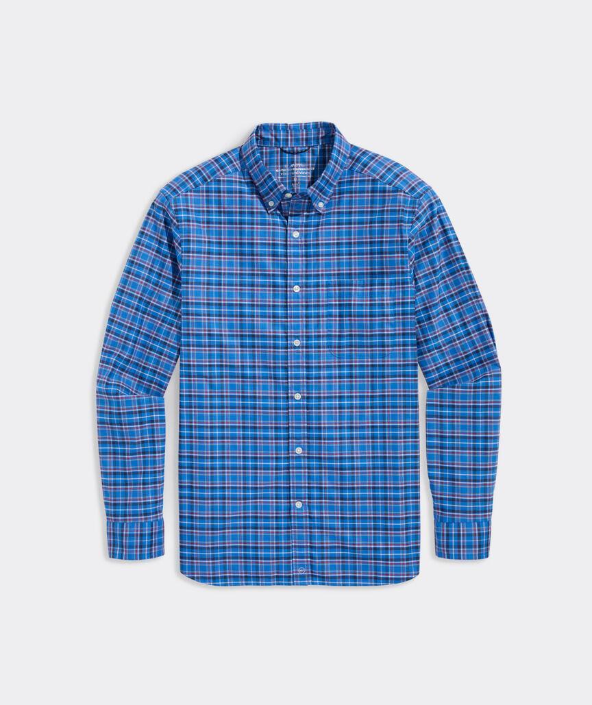 Plaid Performance Cotton Shirt Product Image