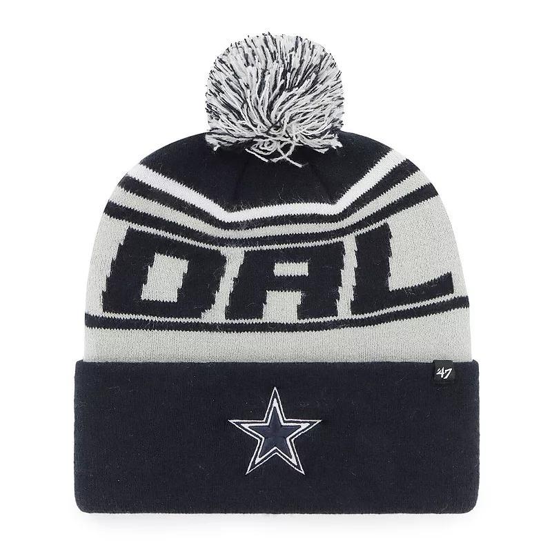 Mens 47 Dallas Cowboys Stylus Cuffed Knit Hat with Pom, Blue Product Image