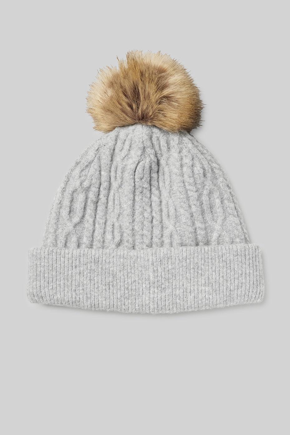 Cable Knit Beanie - Athletic Heather Grey Product Image