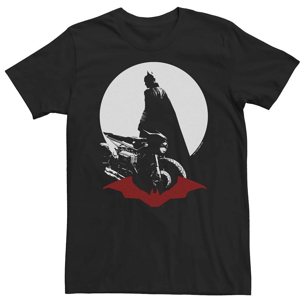 Big & Tall DC Comic Batman Batcycle Silhouette Tee, Men's, Size: 3XL, Black Product Image