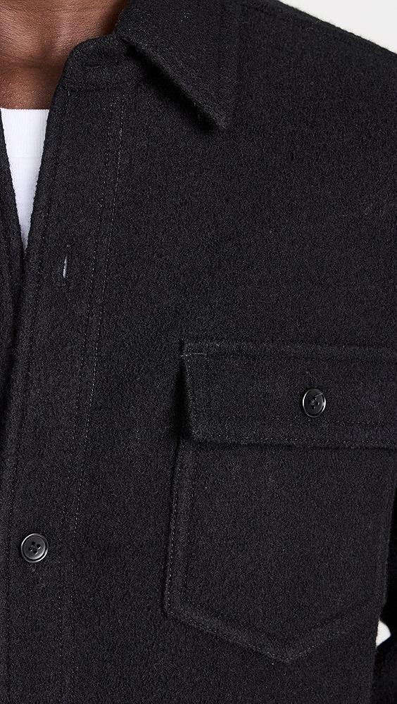 Reigning Champ Boiled Wool Warden Overshirt | Shopbop Product Image