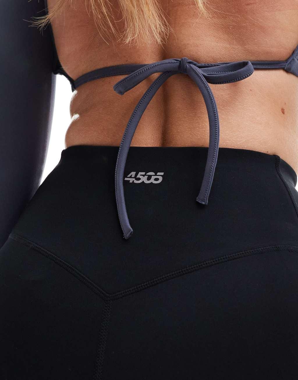 4505 Hourglass Icon bum sculpt gym legging in black  Product Image