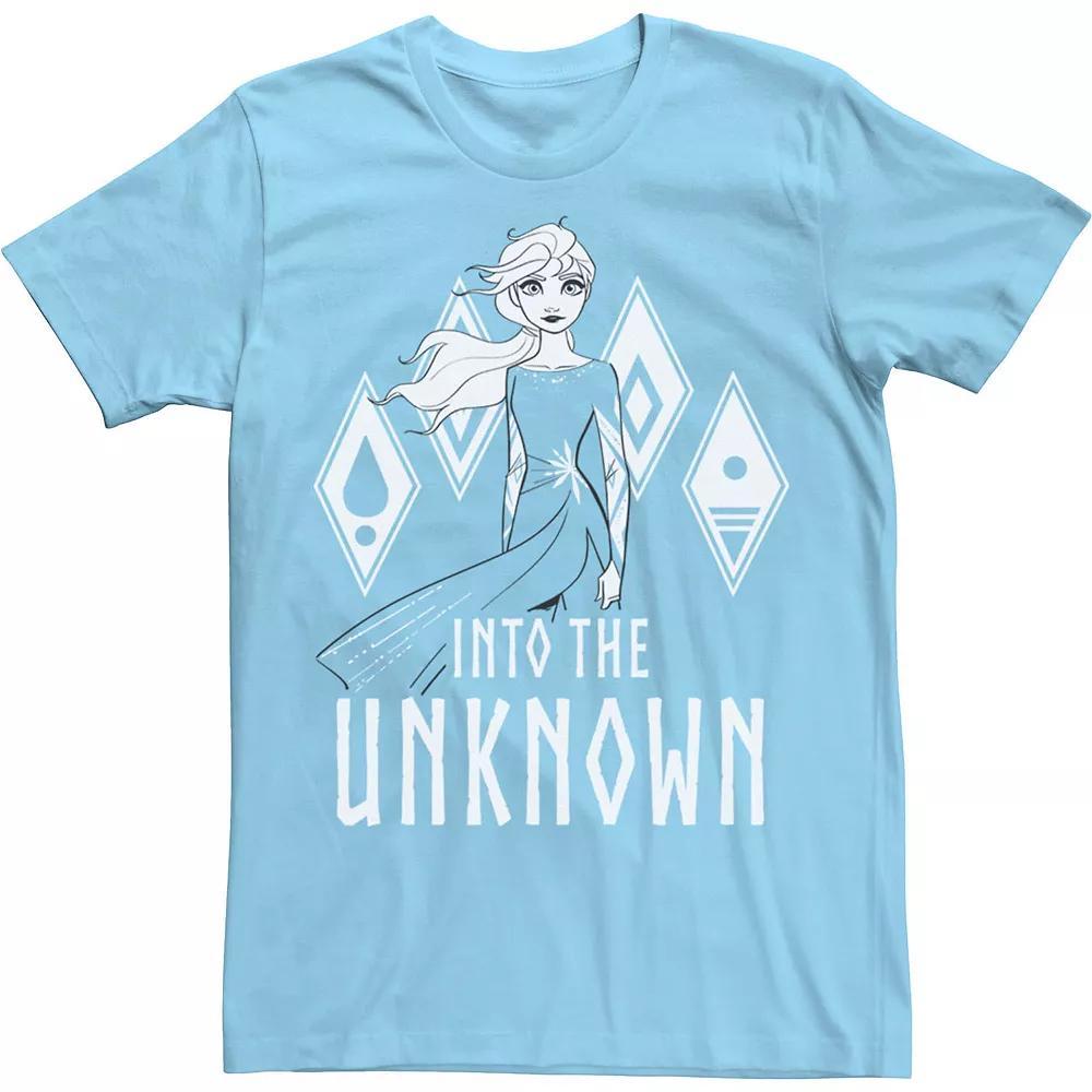 Disney's Frozen 2 Elsa Men's Into The Unknown Tee, Size: Large, Light Blue Product Image