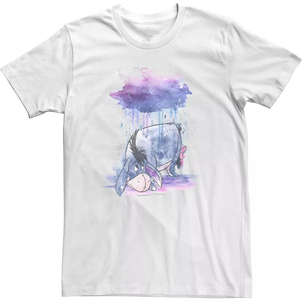 Men's Winnie The Pooh Watercolor Eeyore Tee, Size: Medium, White Product Image