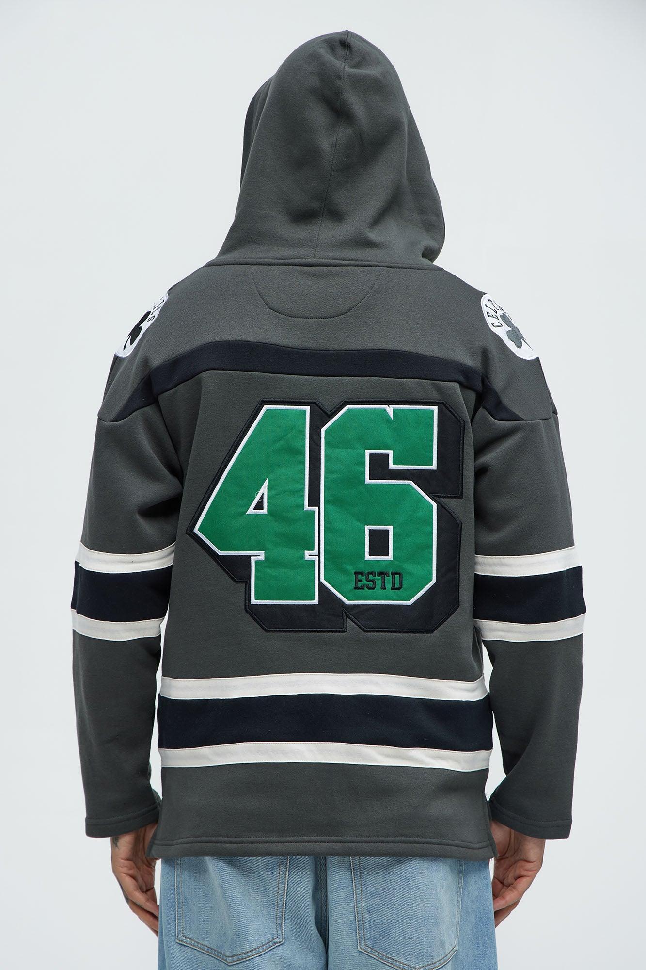 Celtics Body Check Hoodie - Grey Product Image