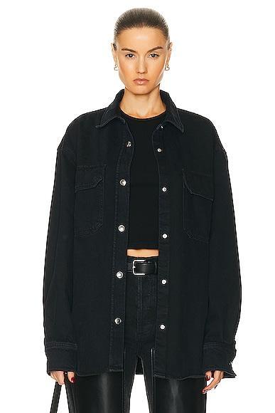 Camryn Upsized Denim Shirt AGOLDE Product Image