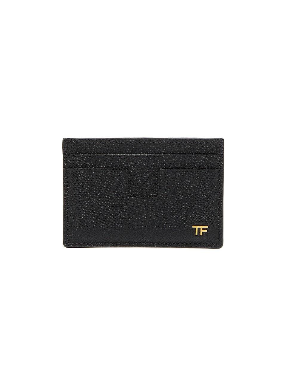 Mens T Line Classic Leather Card Holder Product Image