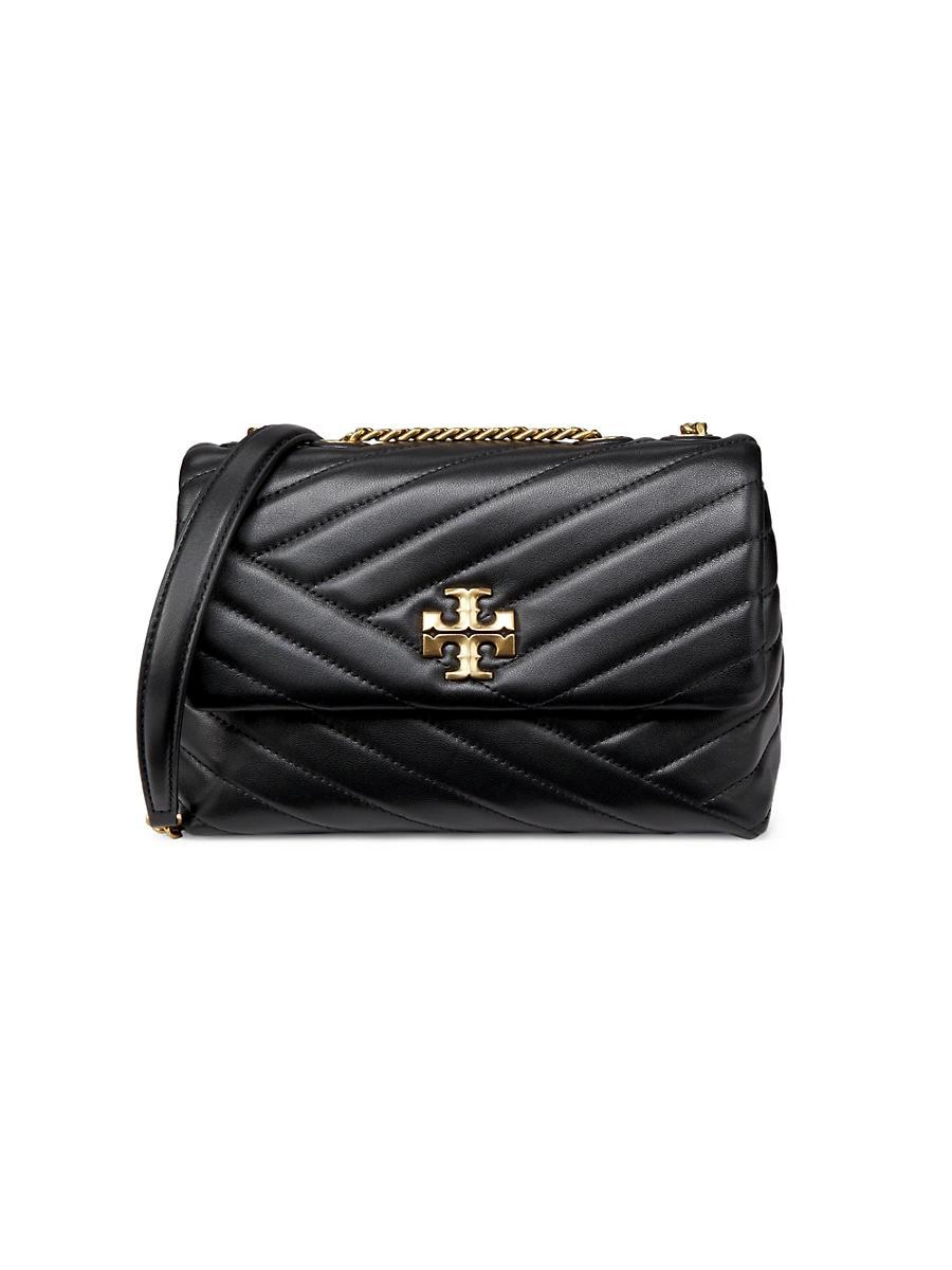Womens Small Kira Chevron Leather Shoulder Bag Product Image