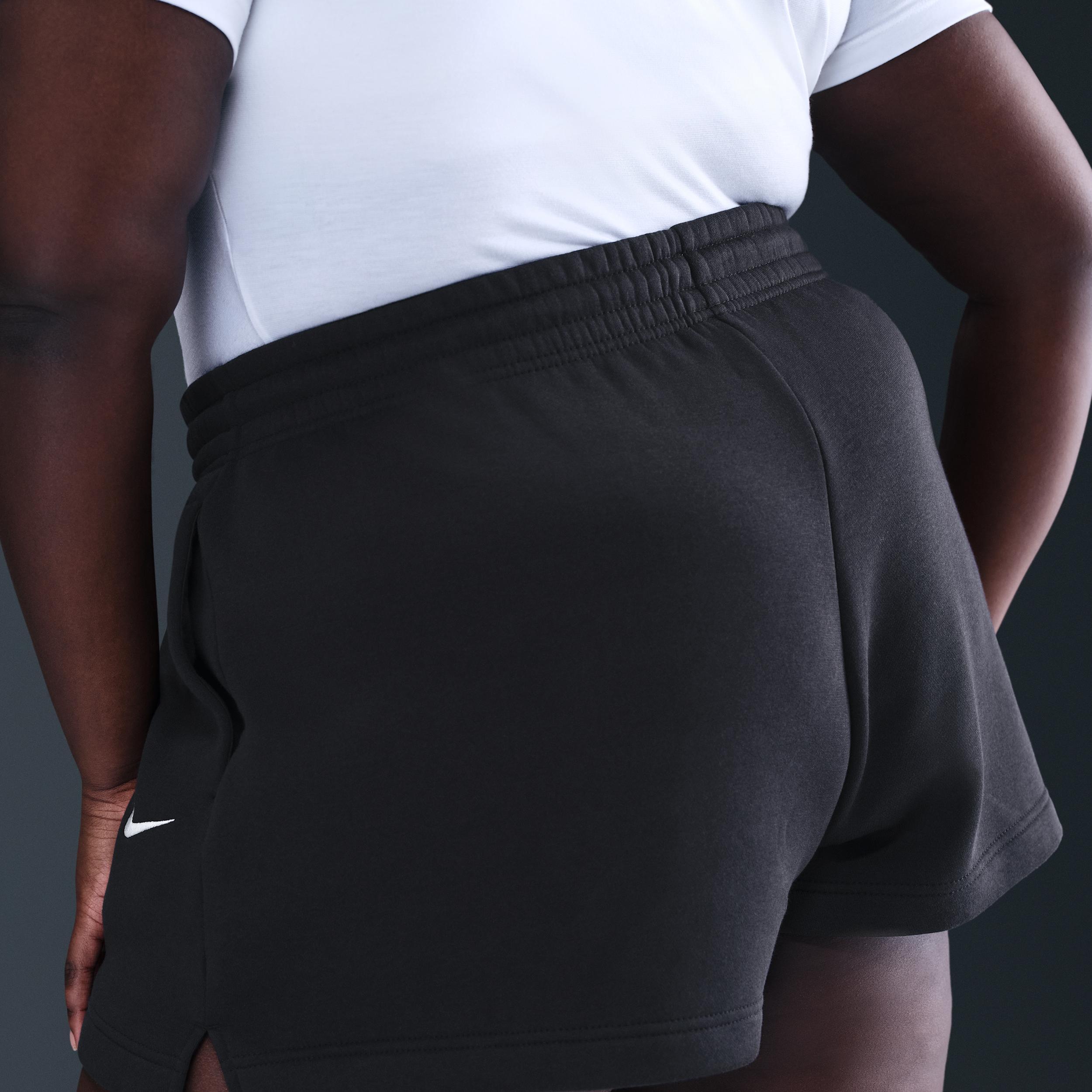 Women's Nike Sportswear Phoenix Fleece Mid-Rise 4" Shorts (Plus Size) Product Image