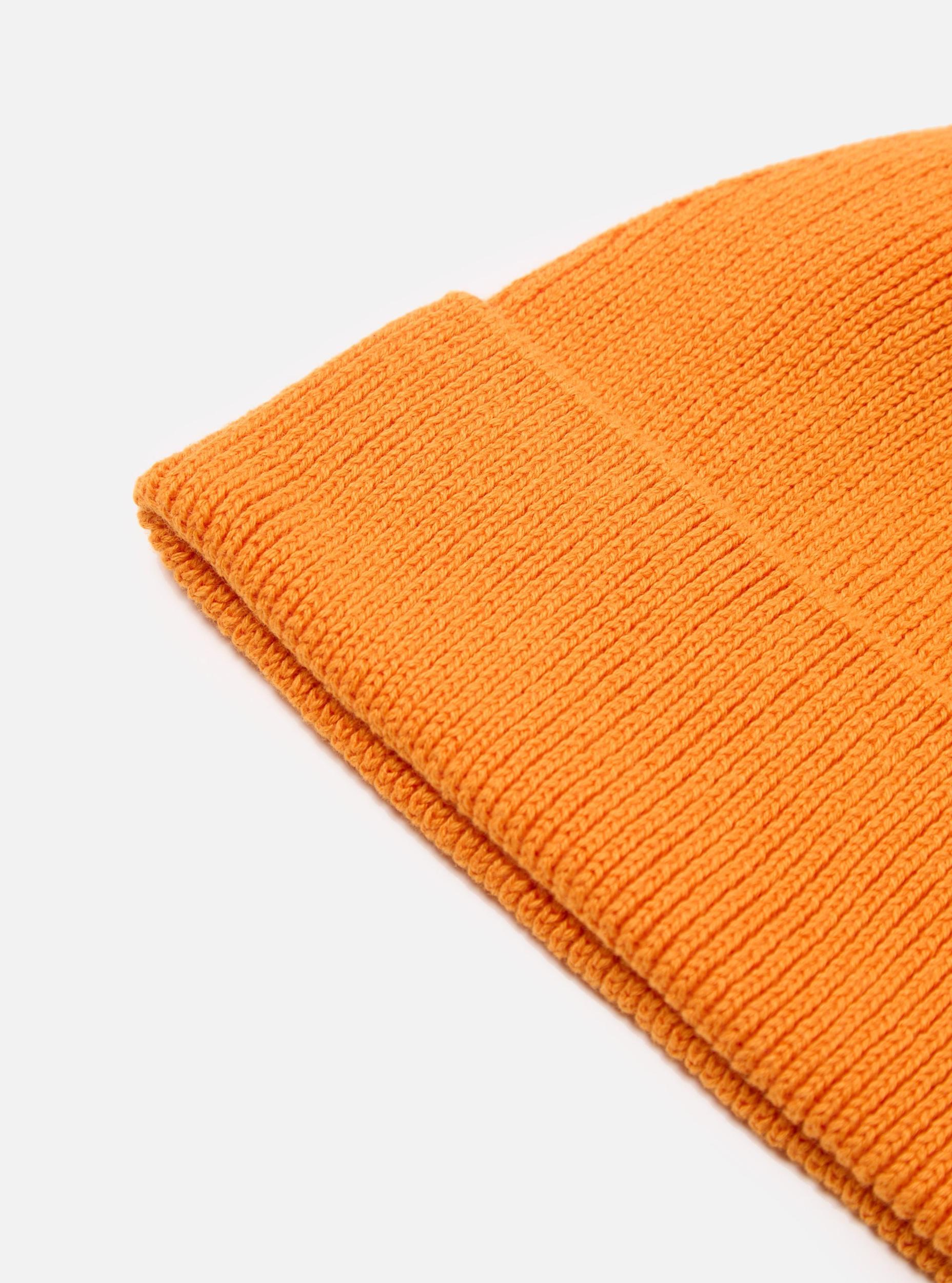 Orange Cotton Rib Watch Cap Product Image