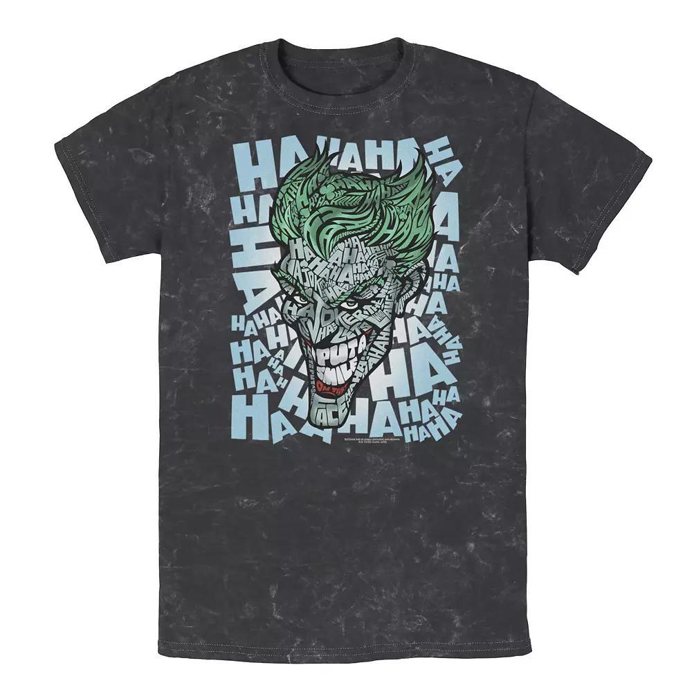 Men's DC Comics Batman Joker Tee, Size: XL, Black Product Image