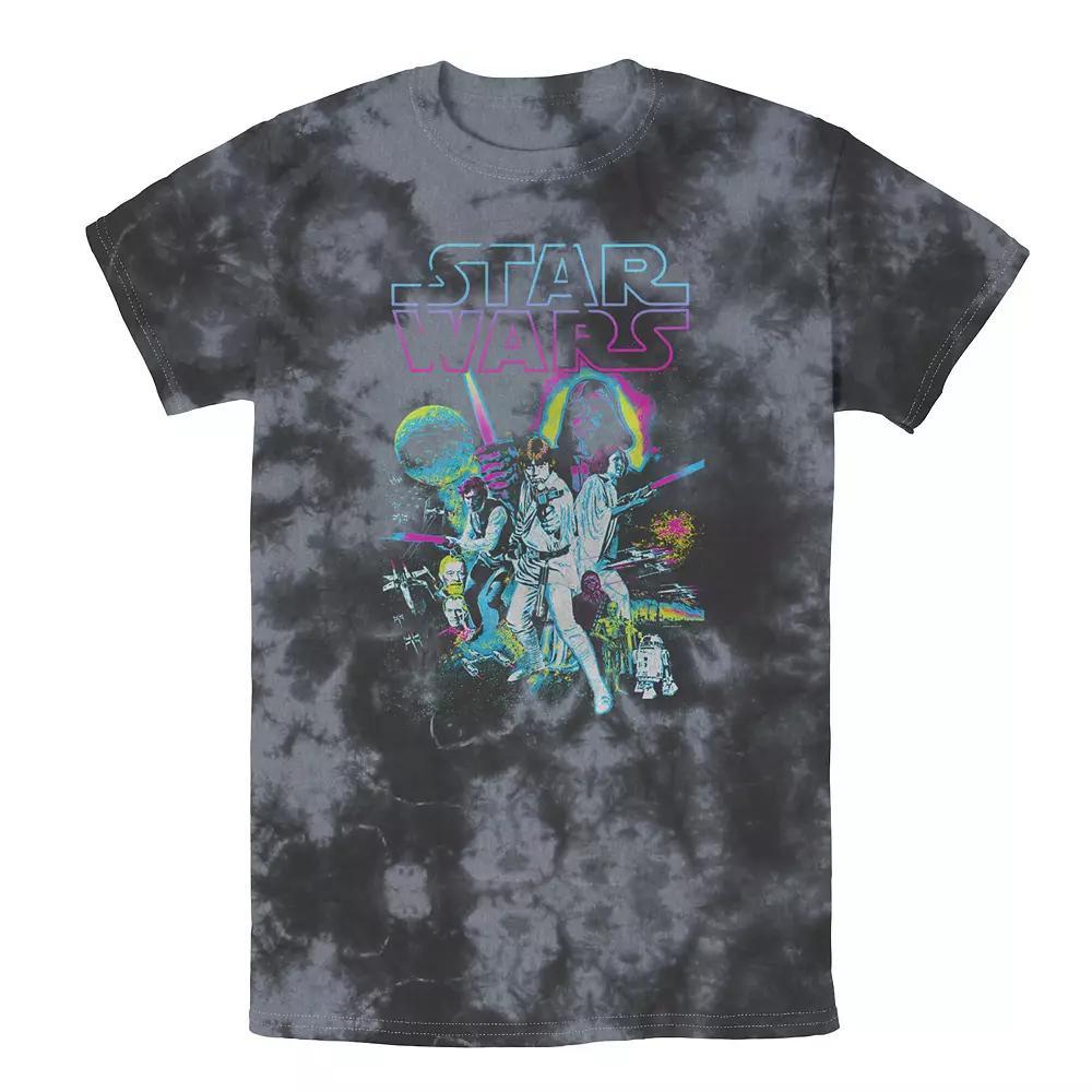 Men's Star Wars Pixelated Group Shot Tee, Boy's, Size: Small, Black Grey Product Image