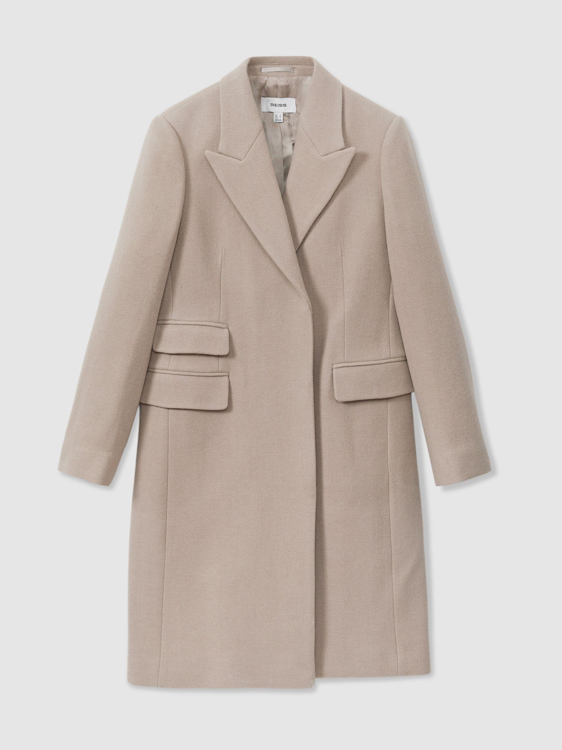 Petite Wool-Blend Coat in Stone Product Image