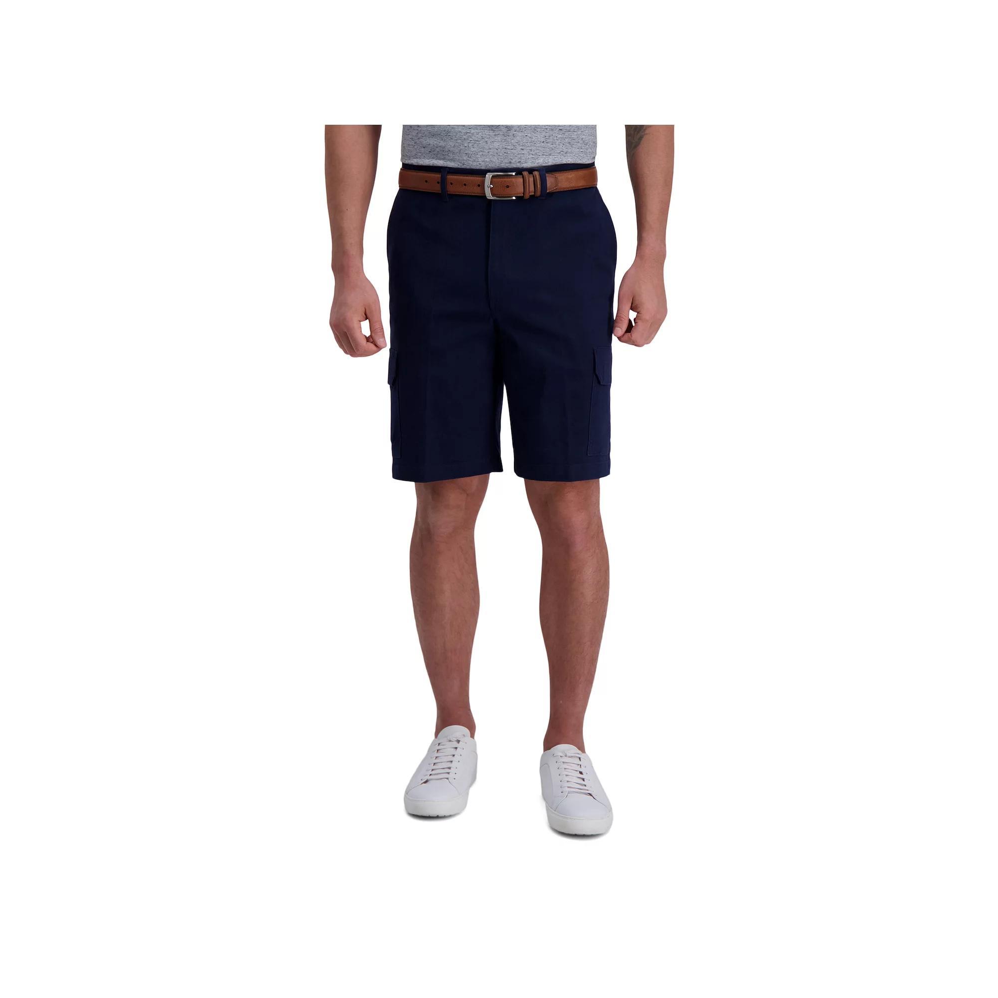 Mens Haggar Straight-Fit Flat-Front Cargo Shorts Product Image