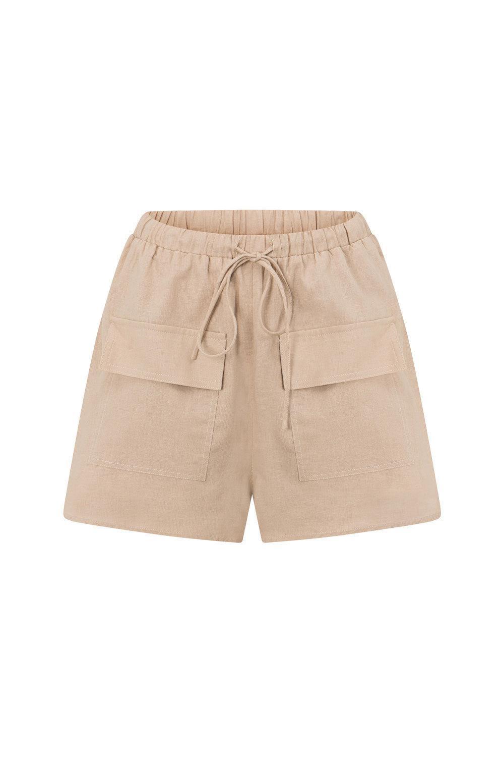 Cressida Shorts - Tan Product Image