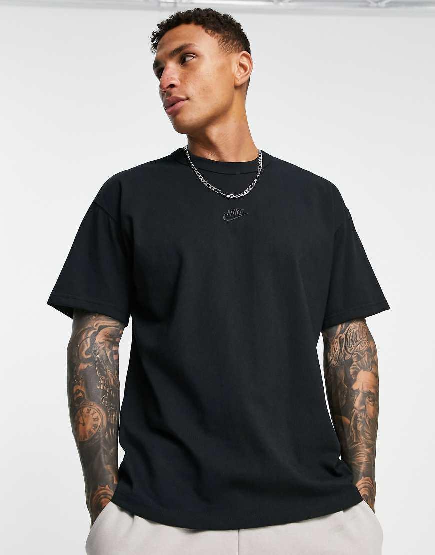 Nike Premium Essentials unisex oversized T-shirt in black Product Image