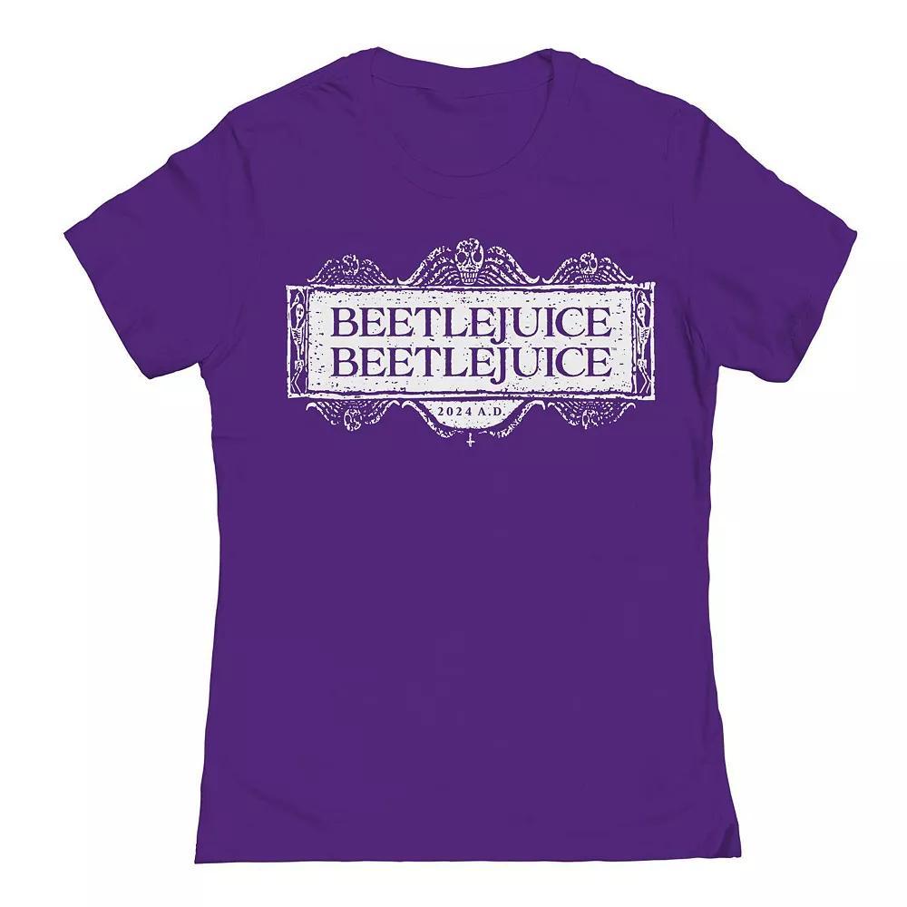 Junior's Beetlejuice Beetlejuice Logo Beetlejuice Graphic Tee, Women's, Size: Large, Kelly Product Image