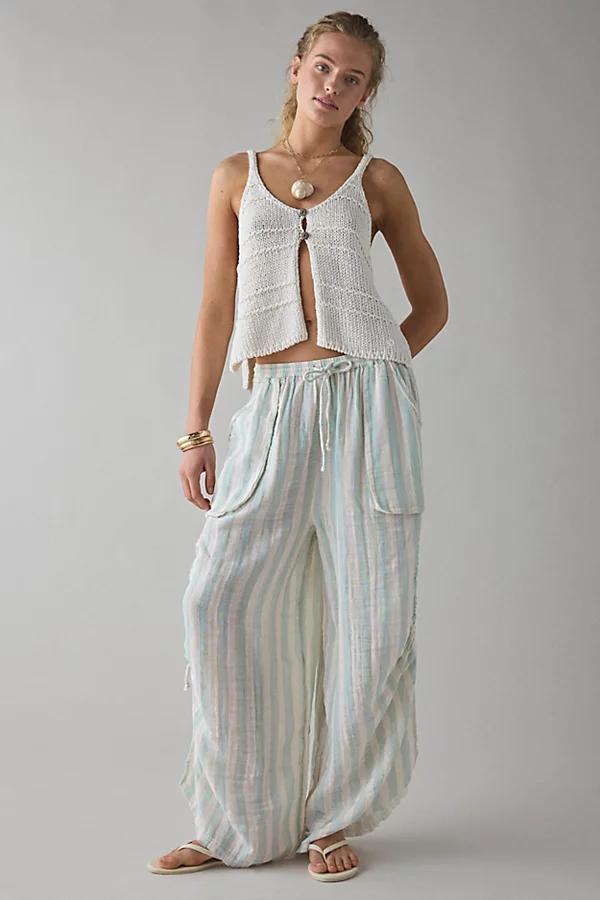 Out From Under Ocean Air Cinched Wide-Leg Gauze Pant Womens at Urban Outfitters Product Image
